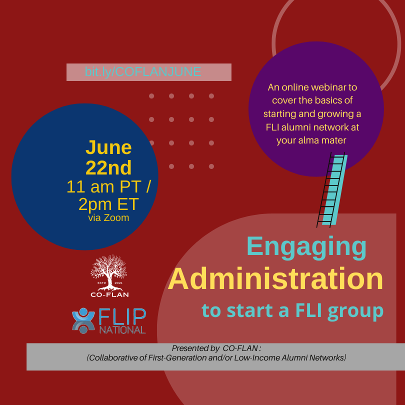 Engaging administration to start a FLI group webinar